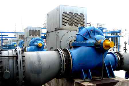 KPS系列单级双吸离心泵在上海氯碱化工节能改造项目使用现场